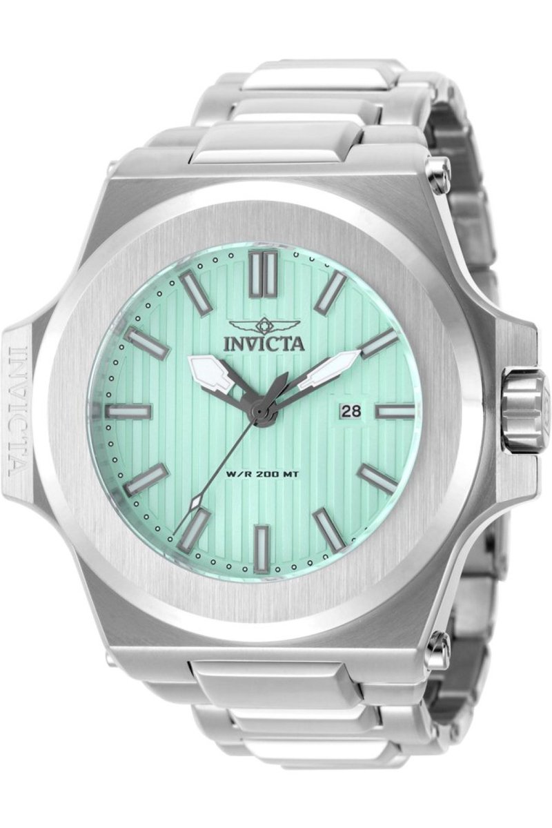 Invicta Akula 49069 Heren Horloge - Waterdicht - Analoog - Quartz Uurwerk - Roestvrij Staal met blauwe Wijzerplaat - 58mm