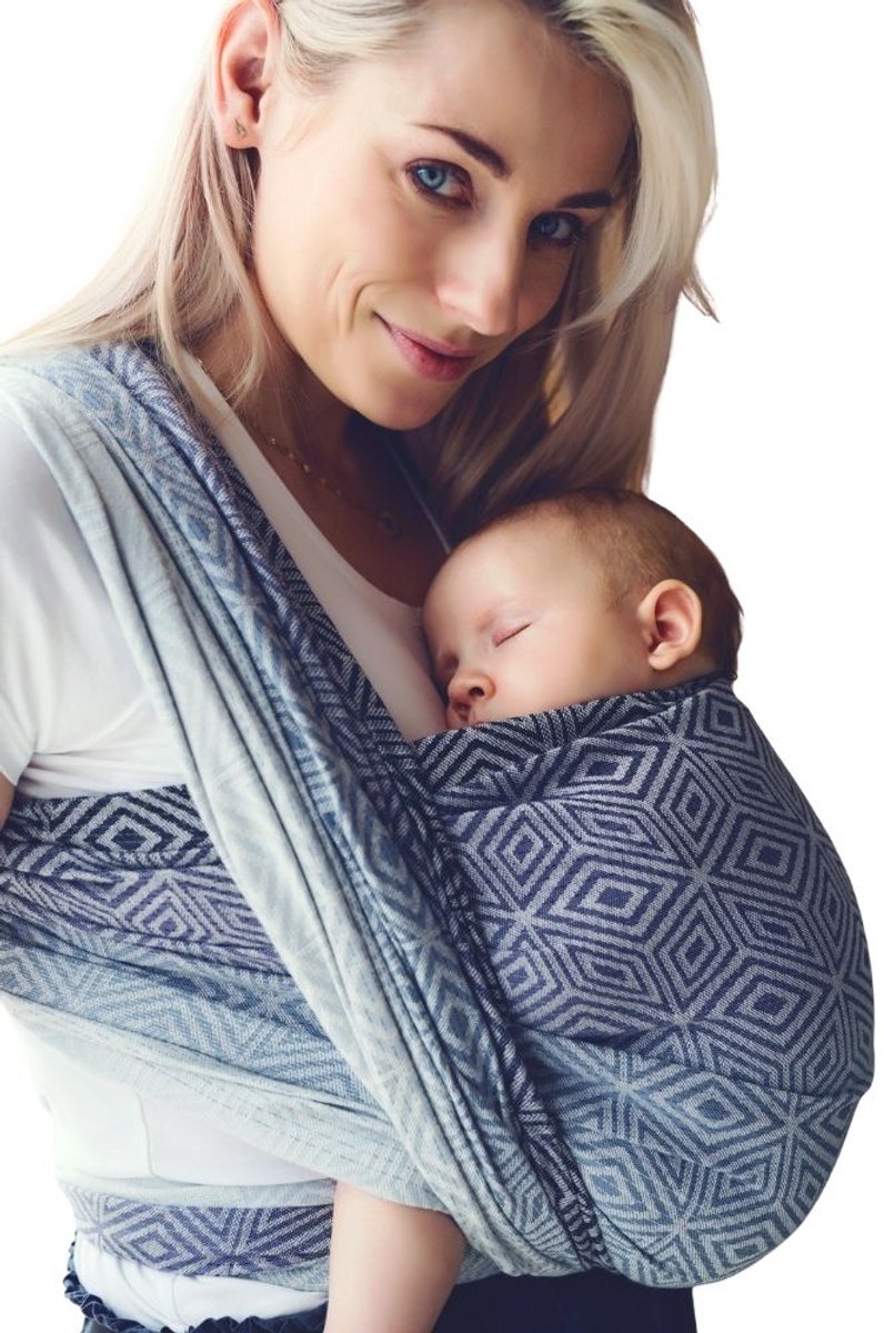 Little Frog Tencel Rocky Cube Draagdoek 5,2m - Zacht & lichaam