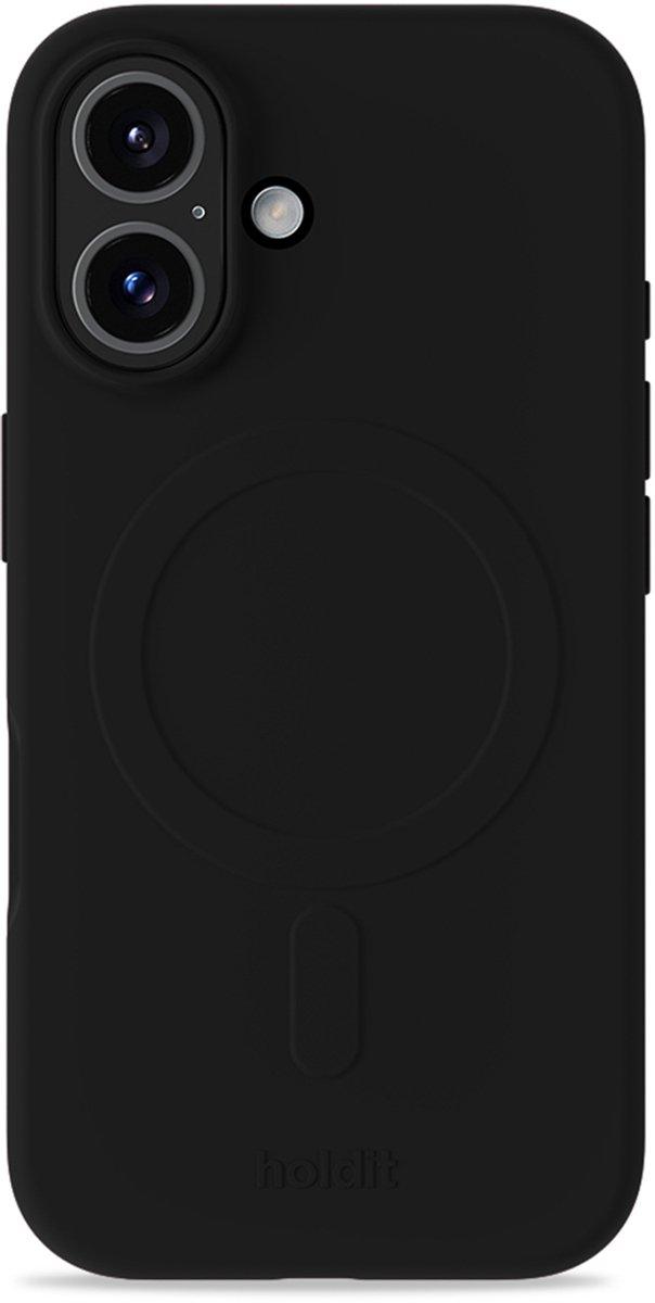 Holdit Soft geschikt voor MagSafe Case geschikt voor iPhone 16 - Black