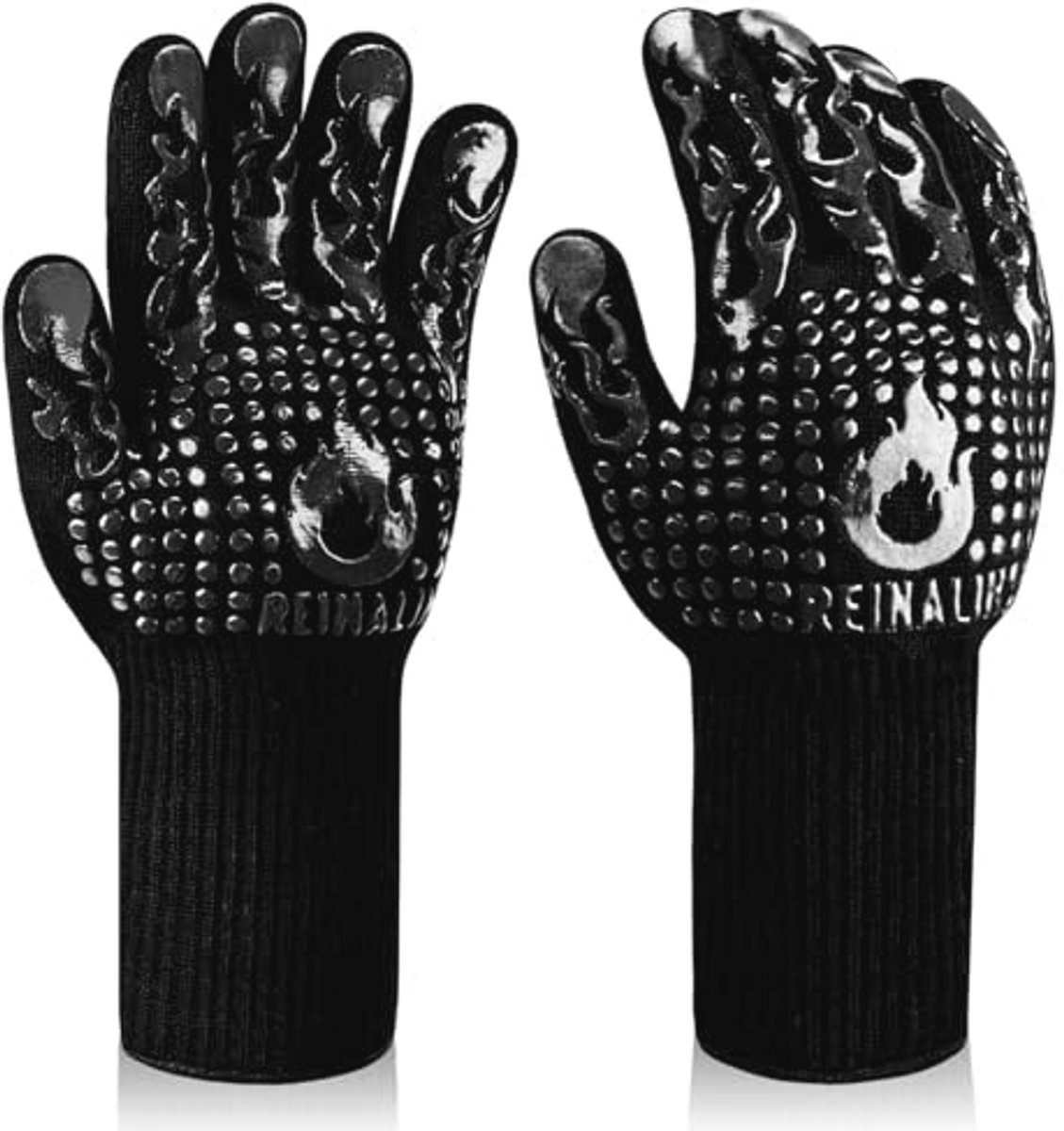 Hittebestendige BBQ-handschoenen tot 800 °C - Veilig en Antislip Kookhandschoenen