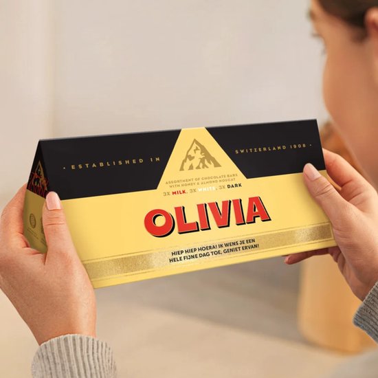 Gepersonaliseerde XL Toblerone Chocoladereep
