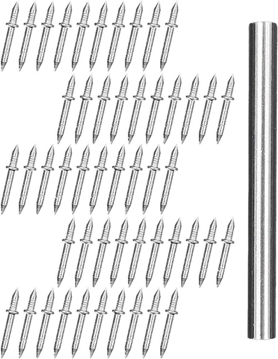 50pcs Seamless Nails - Dubbele Hoofd Skirting Nails - Skirting Board Nails