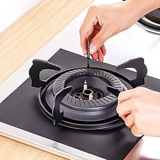 6Pcs Gas Stove Pad - Gas Cooker Cleaning Mat - Surface Protector - Keuken Tool Accessoires - Range Parts Accessoires van Merkloos — afbeelding 5