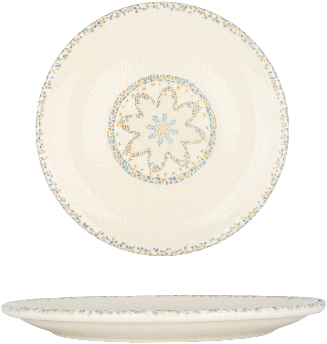 By Bone Dessertbord - Tessera - Porselein - 19 cm - set van 6