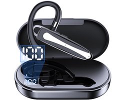 Bluetooth-headset met microfoon, draadloos, headset met LED-oplaadcase