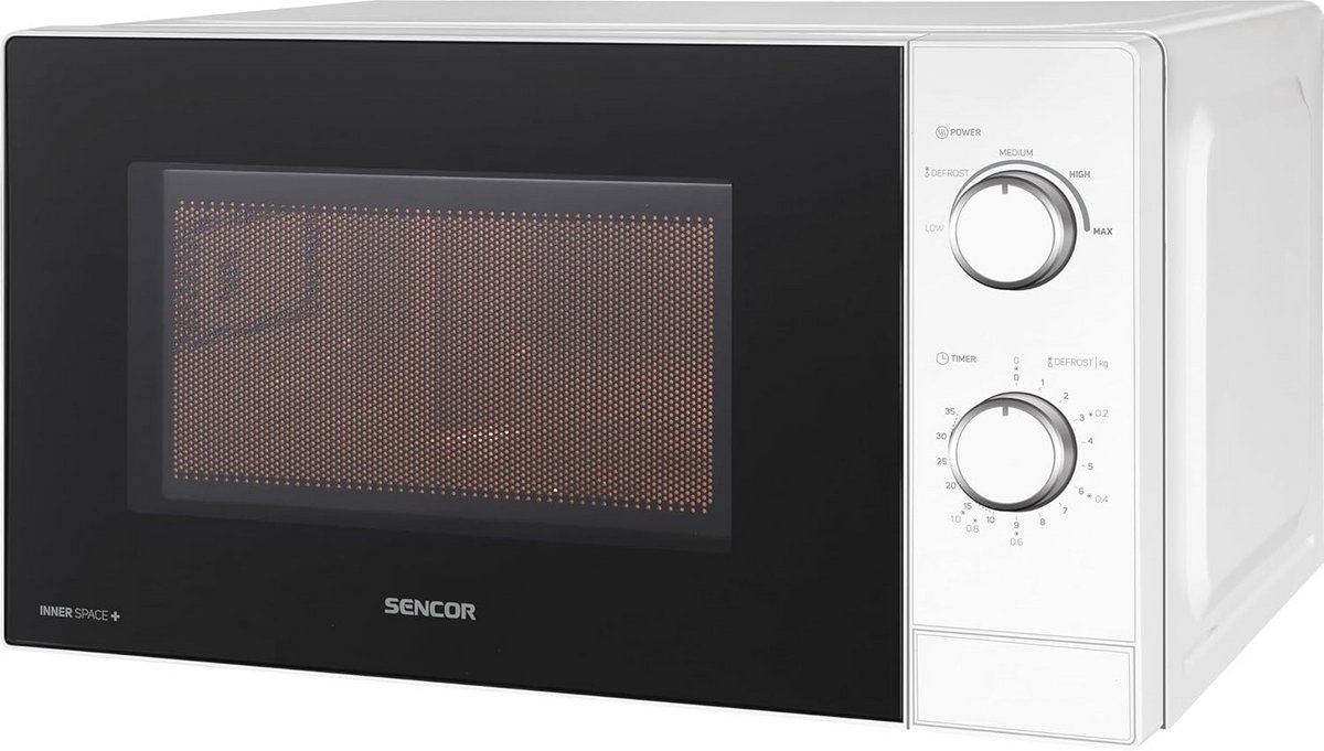 Compacte magnetron 20L met 700W en 5 vermogensniveaus - hygiënisch ontdooien en timer tot 35 minuten