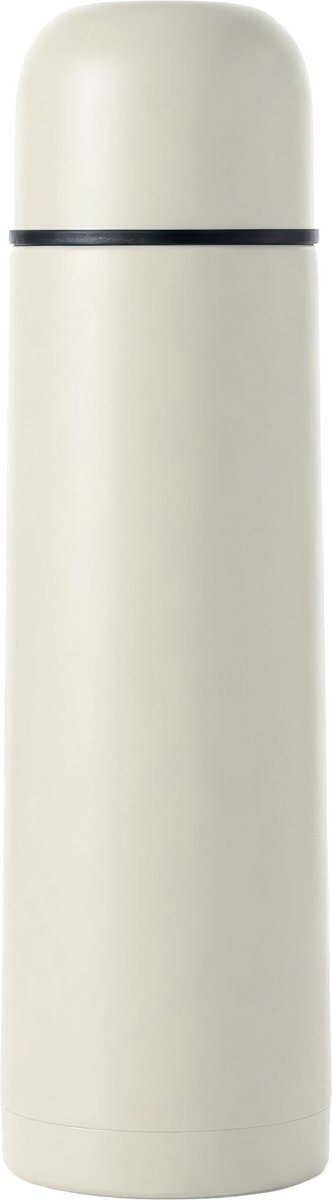 Thermosfles - 750ML - Dubbelwandig - RVS - Thermoskan - Isoleerkan - Lekvrij - Thermosbeker Koffie - Warm en Koud - Beige