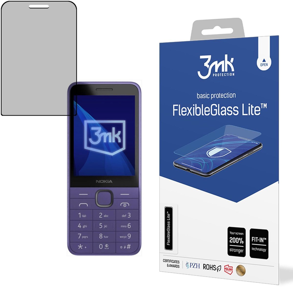 Nokia 235 4G / 215 4G (2024) - 3mk FlexibleGlass Lite