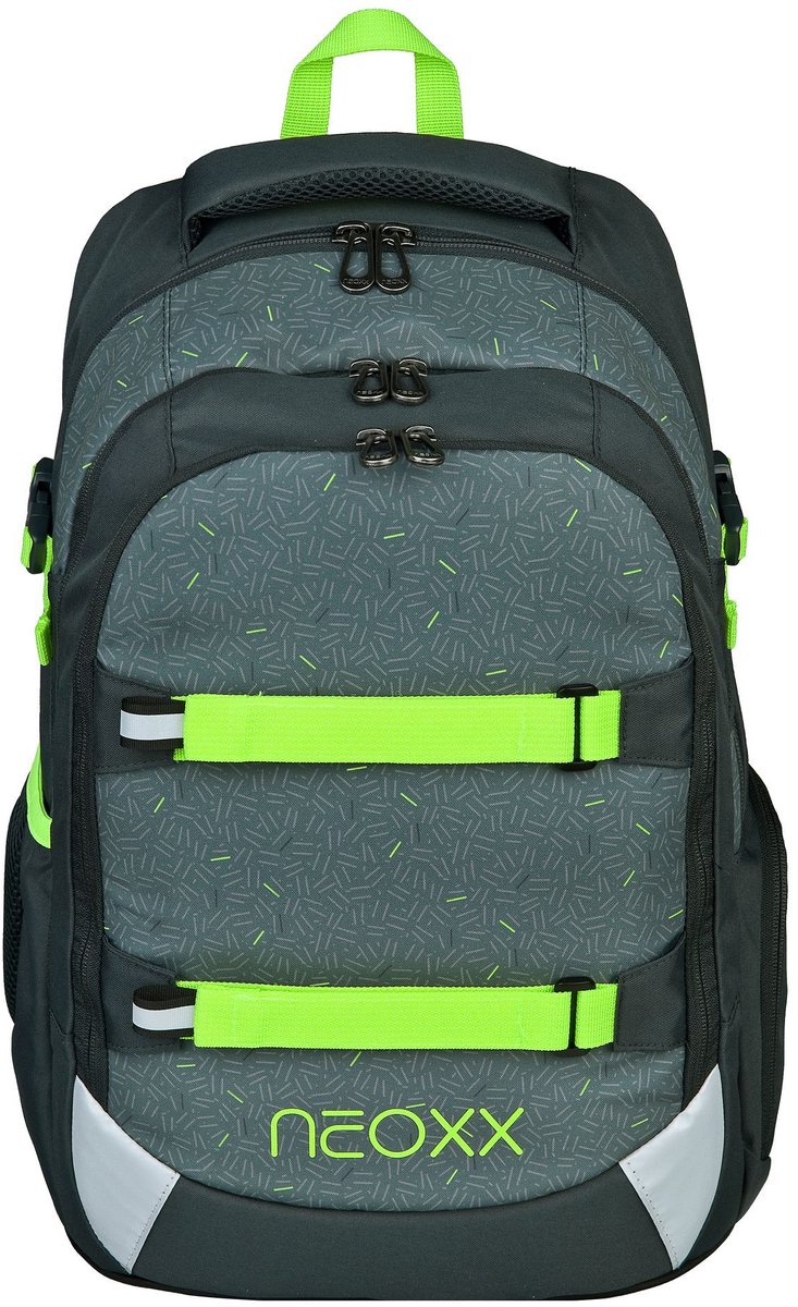 neoxx Schoolrugzak met laptopvak Active Pro School Backpack Boom! Grijs