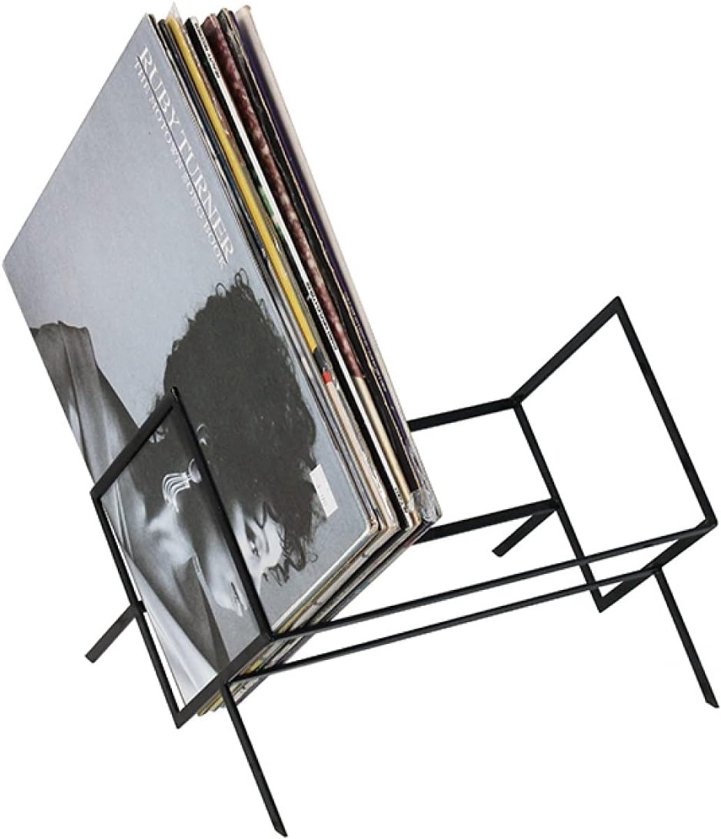 SNJY® Platenspeler Meubel - Platenspeler Kast - LP Houder - Platenhouder - 25,5L x 32B x 23,5H cm - Zwart
