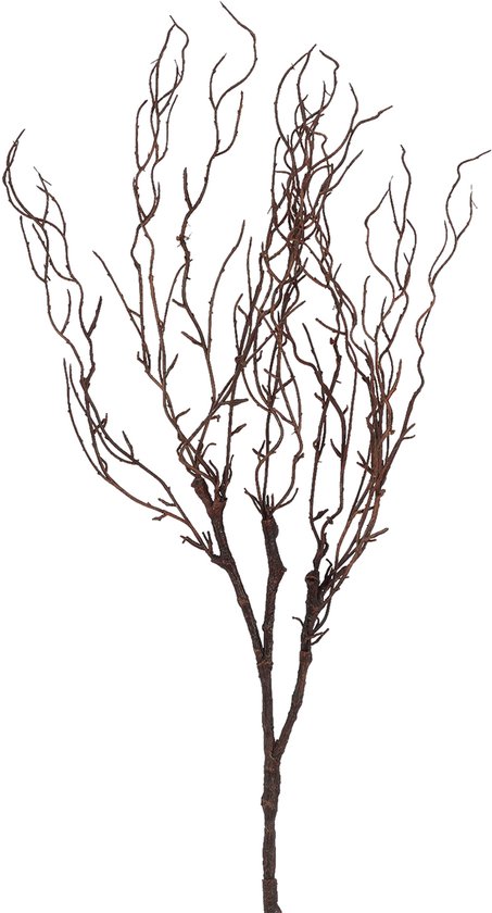 Branche de Pâques - Branche de Pâques décorative - Branche de Pâques artificielle torsadée en noisetier - marron - Hauteur 87 cm - L12 cm - H10CM