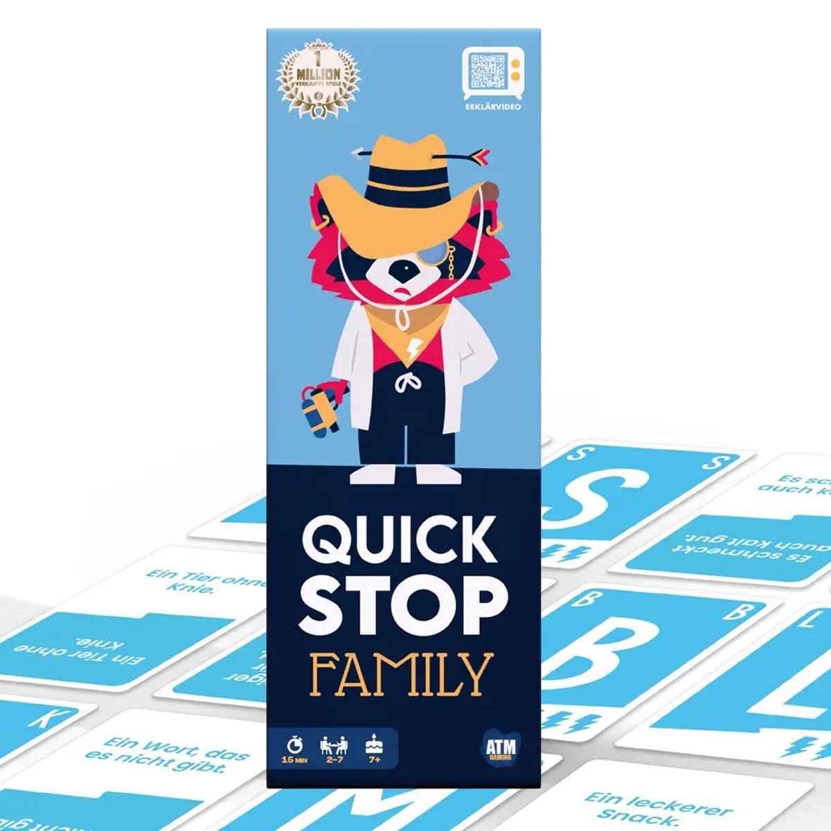Vedes gezelschapsspel QuickStop familiespel - educatief spel voor kinderen.