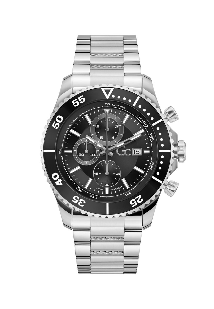 Gc Gc Speedracer Quartz Chronograaf Horloge Zilver Kast: 100% Roestvrij Staal | Bracelet 100% Roestvrij Staal 44 mm Z51009G2