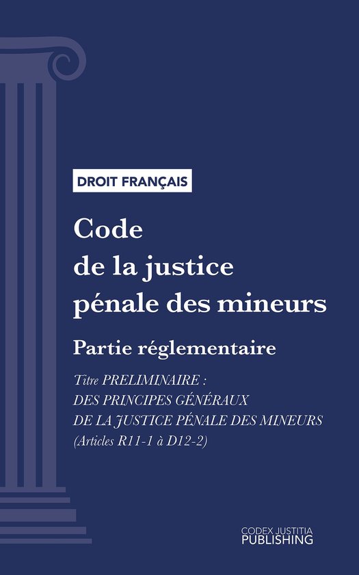Code de la justice pénale des mineurs - cover
