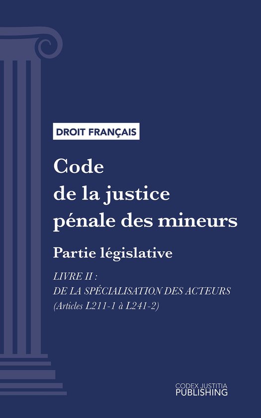 Code de la justice pénale des mineurs - cover