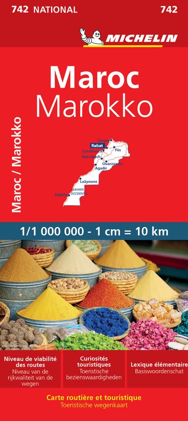 Michelin Marokko 1 : 1 000 000 - cover