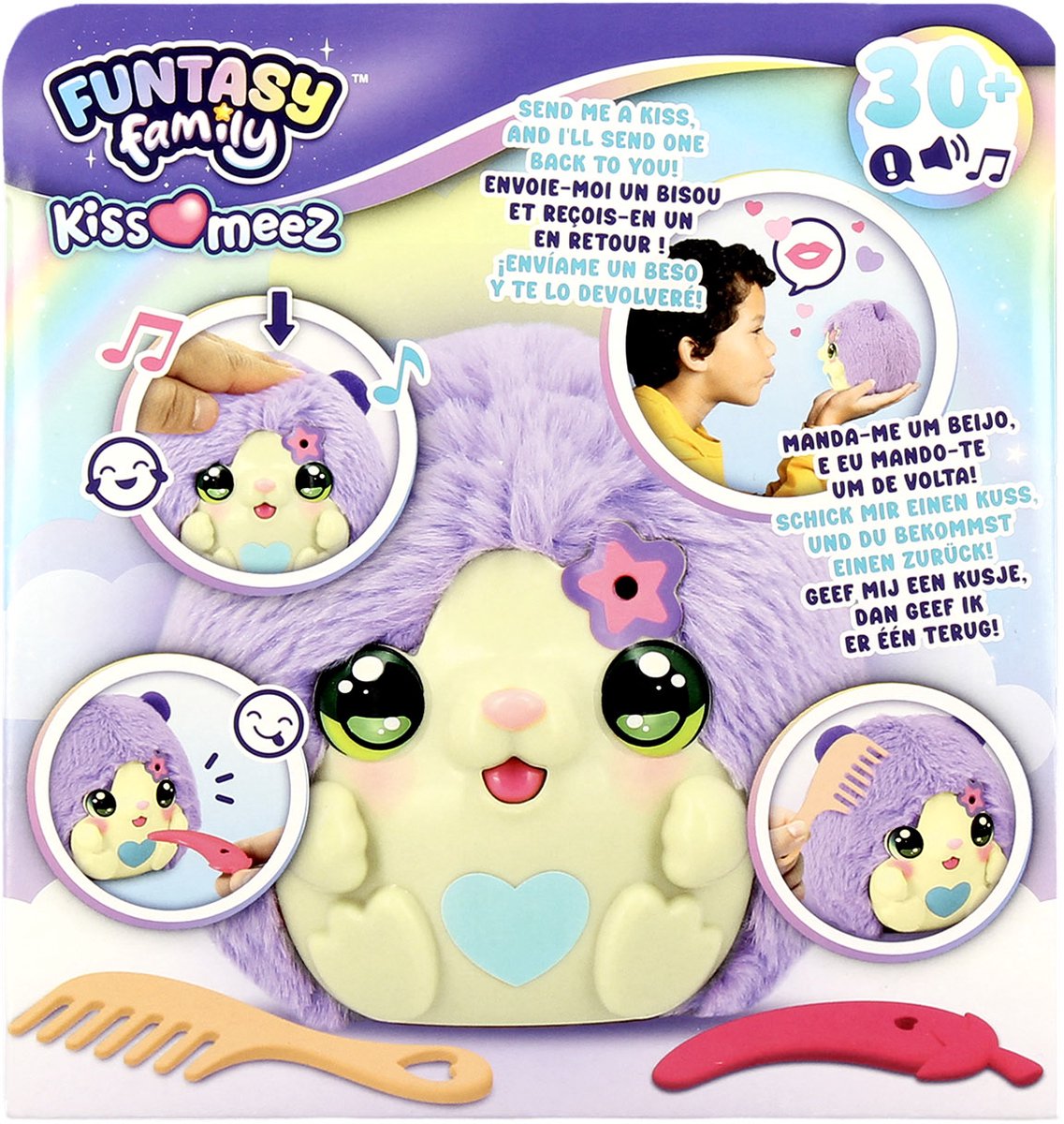 Jumbo - Funtasy Family - Kiss-meez Hamster - Interactieve knuffel - Plush - Vanaf 3 jaar — afbeelding 5