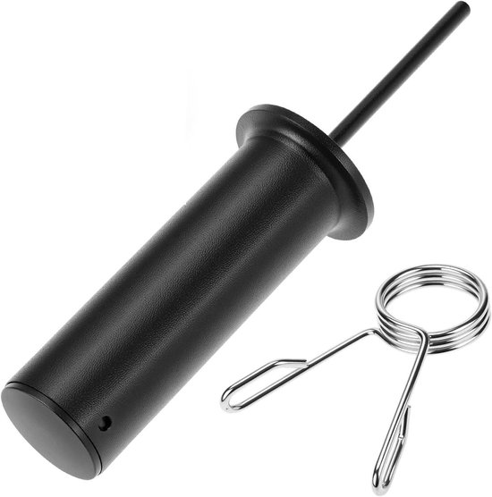 Gewichtstapelstift 8mmx110mm met veerklem voor fitnessapparaten en thuis training, ideaal voor gymnastiek gewichtschijven.