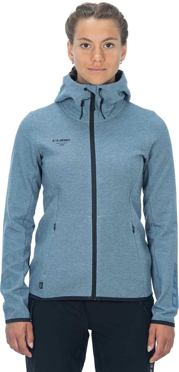 CUBE WS ZIP HOODIE ADVANCED BLUE S (36)