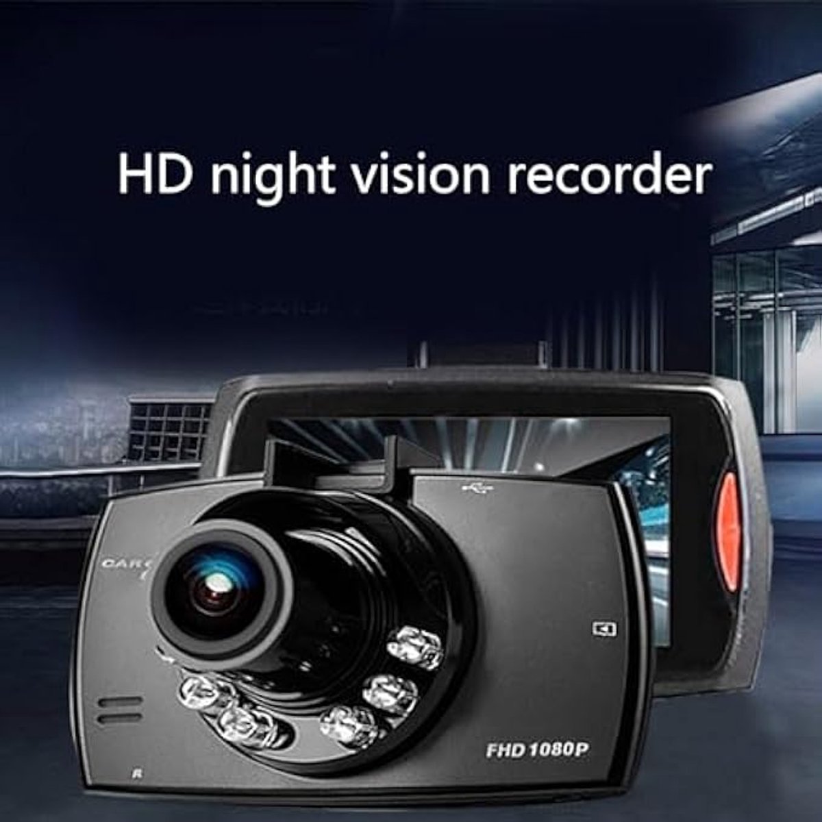 Dashcam voor in de auto met 2,2-inch touchscreen, 120-graden groothoeklens en 24-uurs parkeermodus. – foto 2