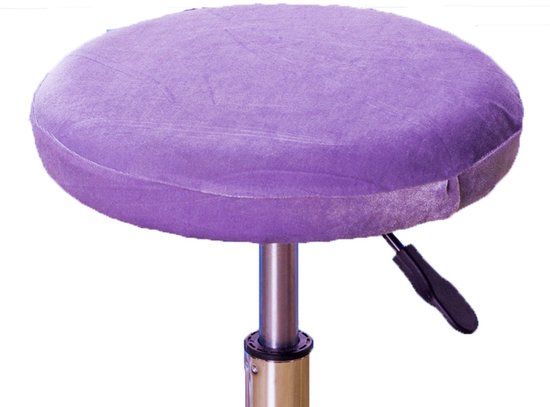 Housse de chaise - Revêtement de chaise antidérapant - Housse de chaise de bureau - Housse de chaise amovible - housses lavables - Convient aux chaises de bureau, chaises pivotantes et fauteuils - Universel - Violet clair - 30-33 cm