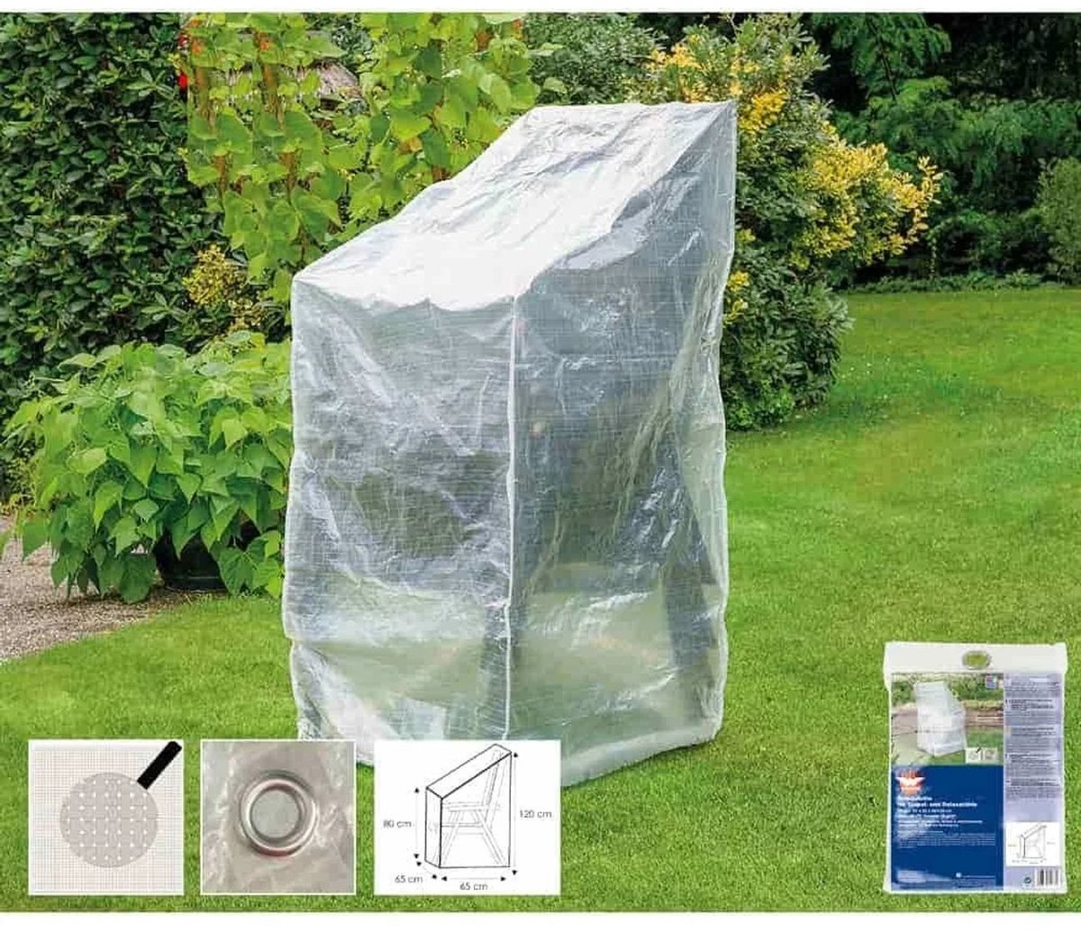 Transparante verstelbare stoelhoes, ca.65x65x120/80