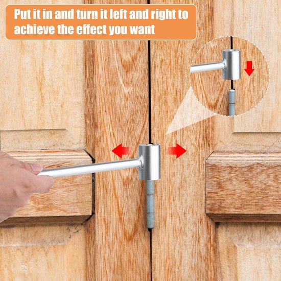 2 stuks deurscharnierspleet verstelsleutel - Hinge Clearance Adjustment