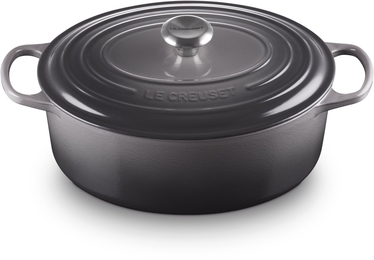 Le Creuset Signature Ovale Braadpan Flint Ø 31 cm 6,3 L