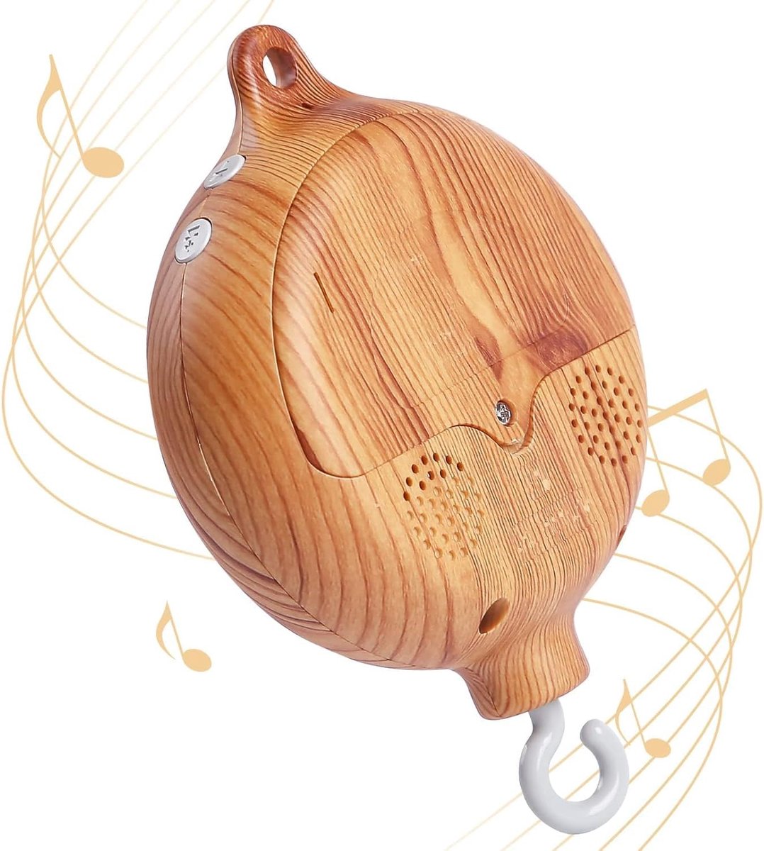 Muziekmobiel baby-Baby Mobiel -Draaiende babybel met 35 liedjes -Het kan automatisch uitschakelen- Draaiende belhanger voor wiegdecoratie - 13 cm