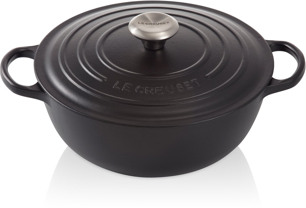 Le Creuset Signature Marmite Mat Zwart Ø 32cm 7,0l