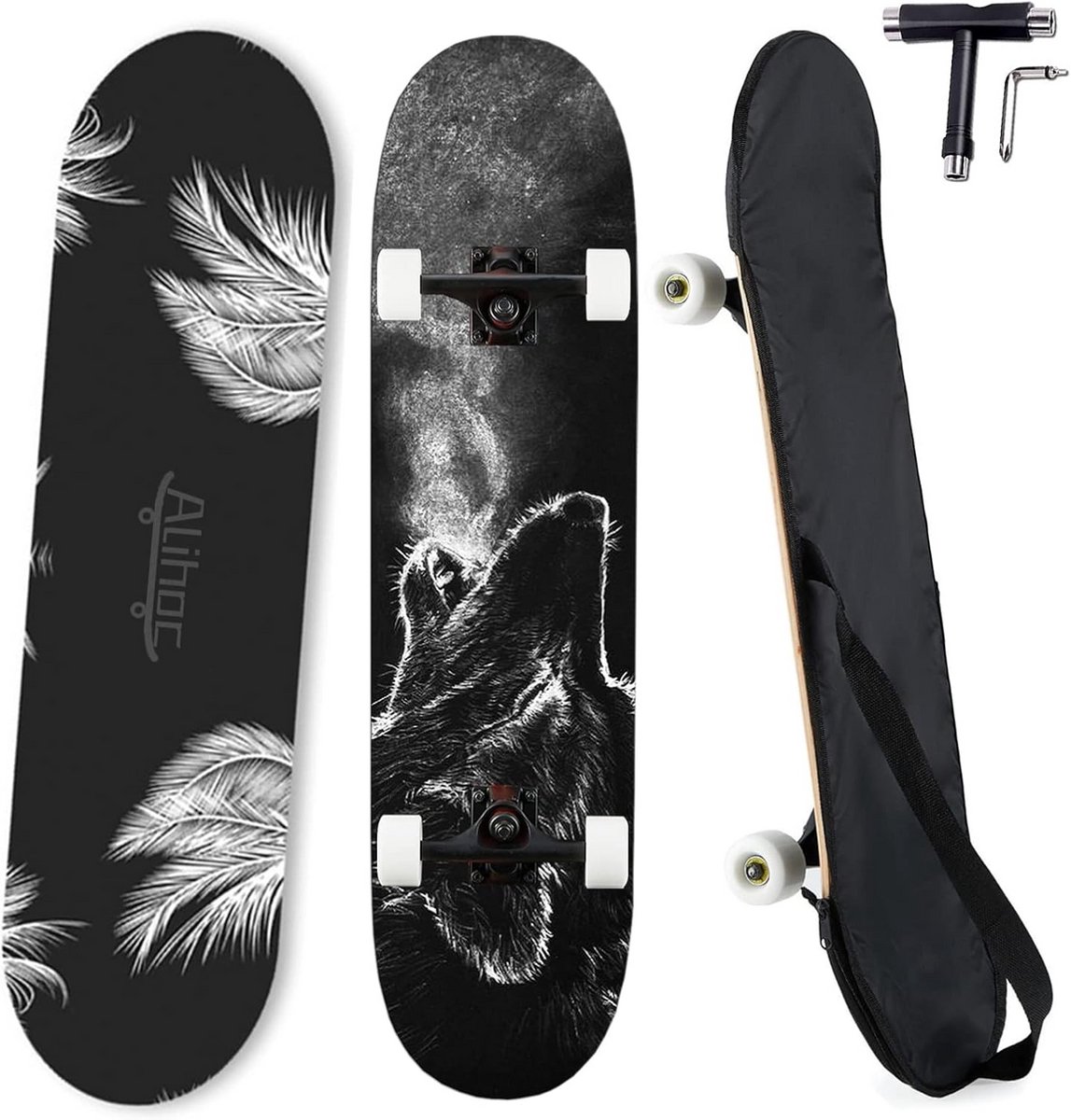 Complete 7-laags Skateboard van Topkwaliteit voor Beginners en Gevorderden