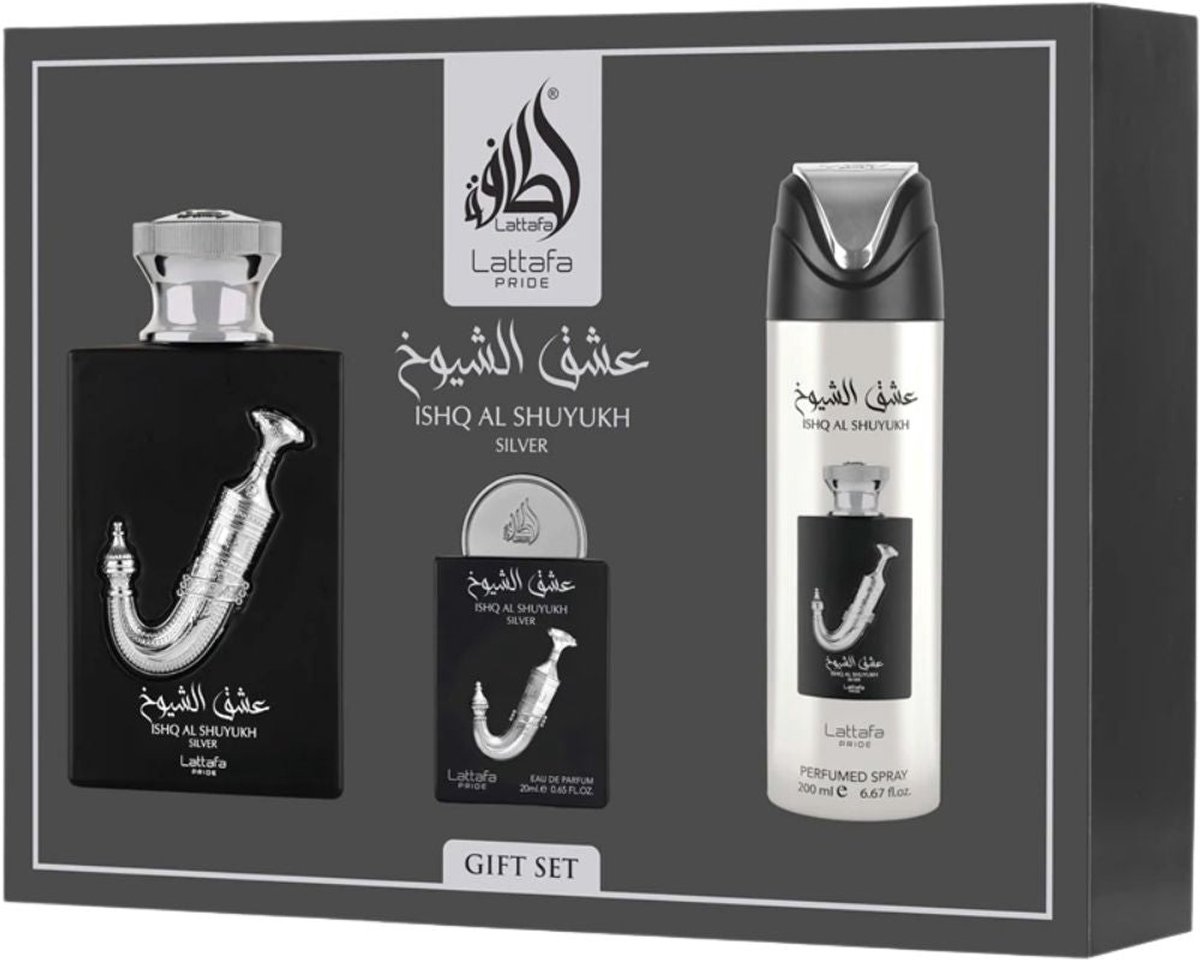 Lattafa - Pride Ishq Al Shuyukh Silver Eau de Parfum Giftset