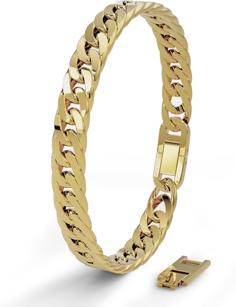 Herenarmband van Roestvrij Staal 316L | Waterdicht Veilig Sluitmechanisme