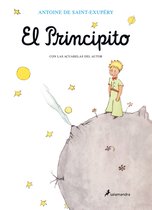 El Principito, het omslag van het boek met de titel 'El Principito' en illustraties van de auteur, Antoine de Saint-Exupéry.