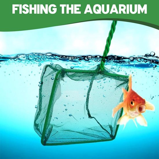 Fijnmazig Schepnet voor Aquarium en Vijver met Lange Handgreep van Aquapetstore — afbeelding 2