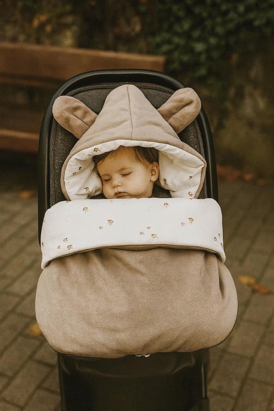 Wintervoetenzak voor Kinderwagen en Autostoel - Warm en Comfortabel voor Baby's - Universeel Met 3- en 5-punts Gordelsysteem — afbeelding 3