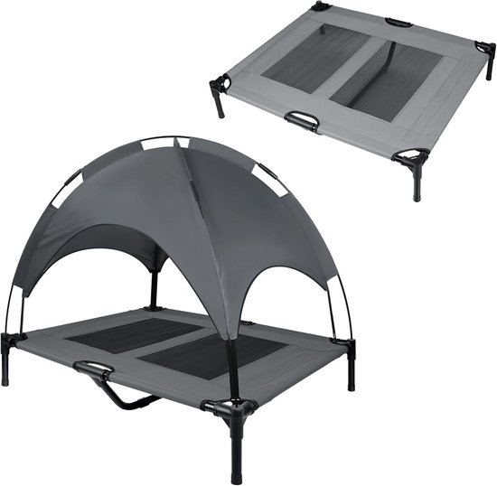 Verhoogd hondenbed, hondenbed, huisdierenbed, huisdierbed, ademend mesh & suède mat Verhoogd hondenbed, hondenbed, huisdierenbed, huisdierbed, ademend mesh & suède mat