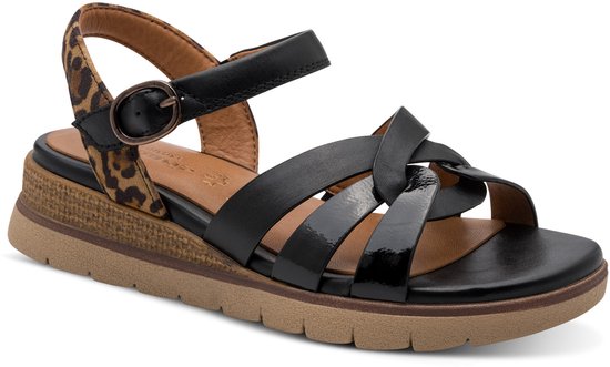 Tamaris Comfort Essentials Dames Sandalen - ZWART COMBI