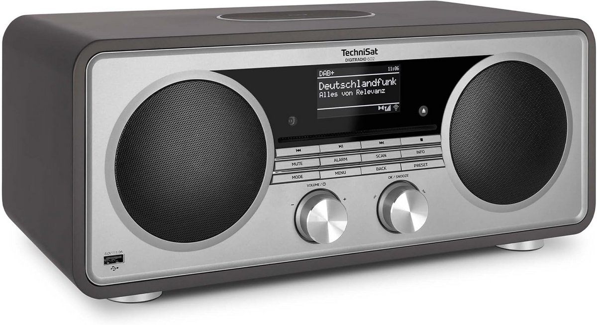 Internet Stereo Radio met DAB+, FM & CD - Draadloze Muziekstreaming en Wekker