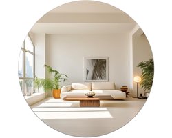 TSKDKIT 30 cm Ronde Muurspiegel Zelfklevende Cirkel Glas Spiegel HD Stick op Spiegels Frameloze Decoratieve Spiegels voor Badkamer, Slaapkamer, Woonkamer, Deur etc