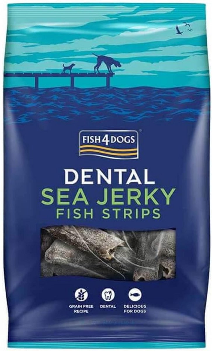 Gezonde Tandverzorging Snacks voor Honden - Zeewier Vis Strips - 500g