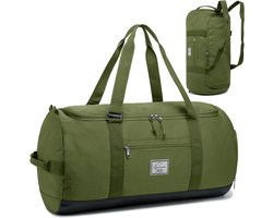Lyweem Sporttas Heren - 60L Grote Gym Duffle Bag met Schoenenvak voor Reizen Vrouwen Plunjezakken.., Groen, 60L, Reizen Duffel Rugzak, Sport Gym Holdall Bag, Camping, Wandelen, Weekend, Overnachting