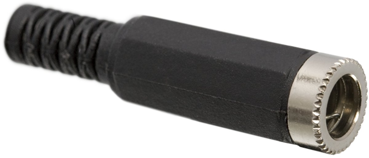 5x DC Aansluitbus 5.5×2.5 mm met Trekontlasting – DC Socket Kunststof – Voeding Connector – Kabelontlasting – 5 Stuks [05154]