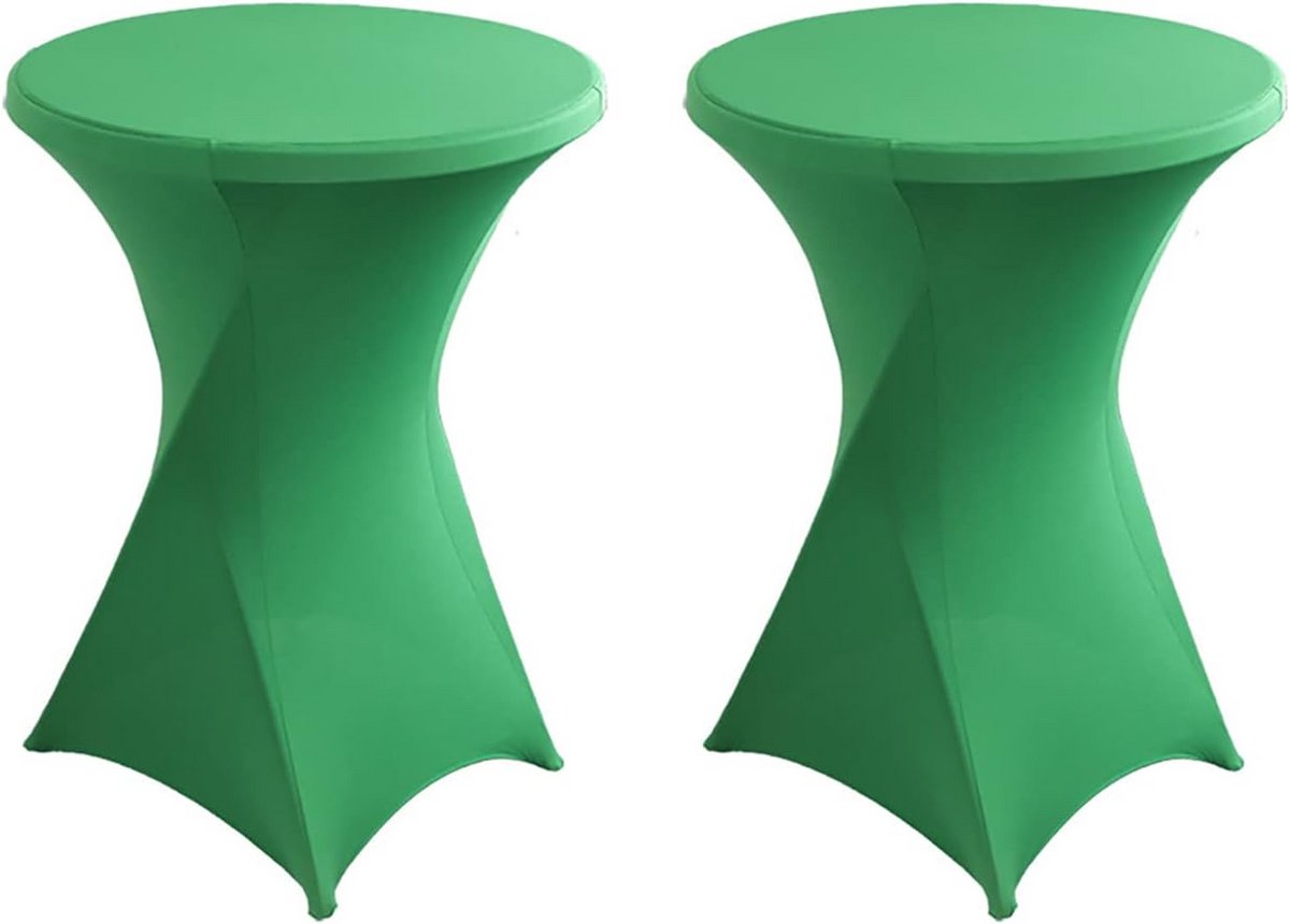 Set van 2 Stretch Statafelhoezen Ø 60-80 cm - Elastische Tafelrokken voor Bistrotafels