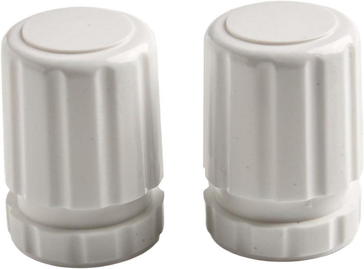10x Handwiel Adapters voor Vloerverwarming Spruitstuk M30x1.5 - Universele Radiatorknoppen Wit