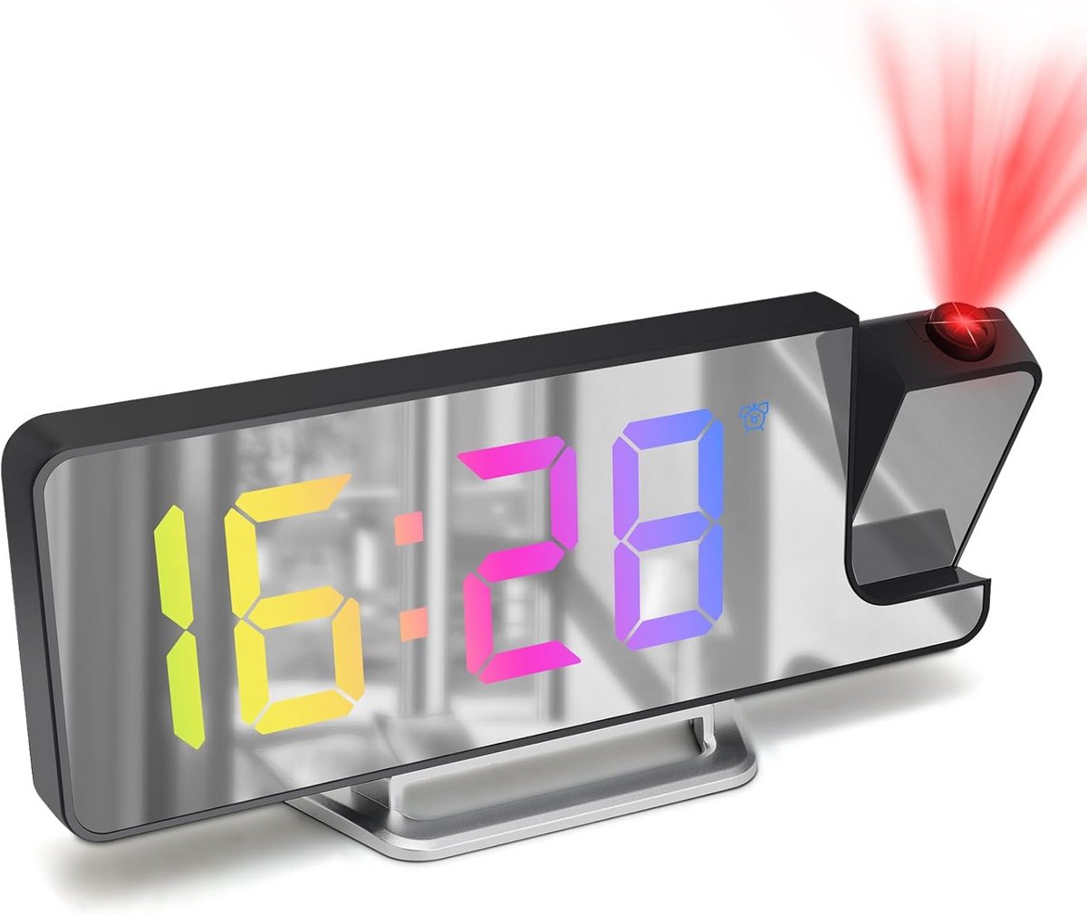 Digitale Wekker met Plafondprojector, Temperatuurweergave en Snooze Functie