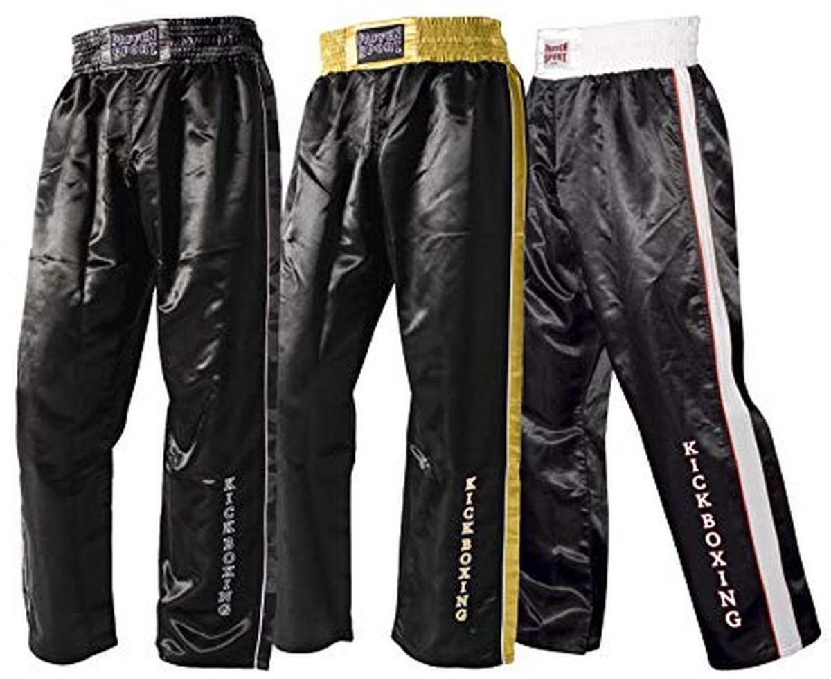 Kickboksp pantalons voor competitie en training met zijlook