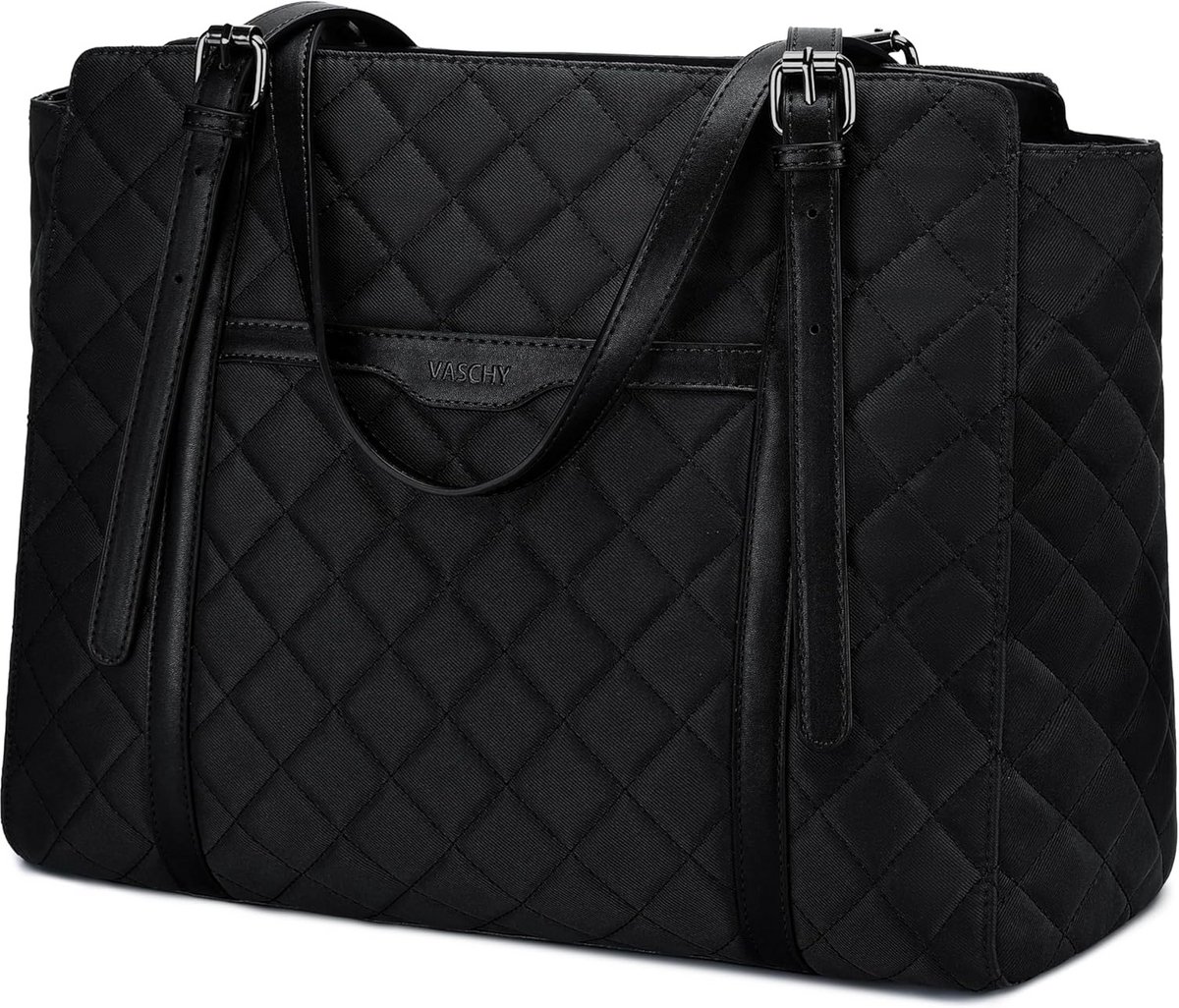 Grote Gewatteerde Tote Bag voor Dames - Laptoptas voor Werk en Studie