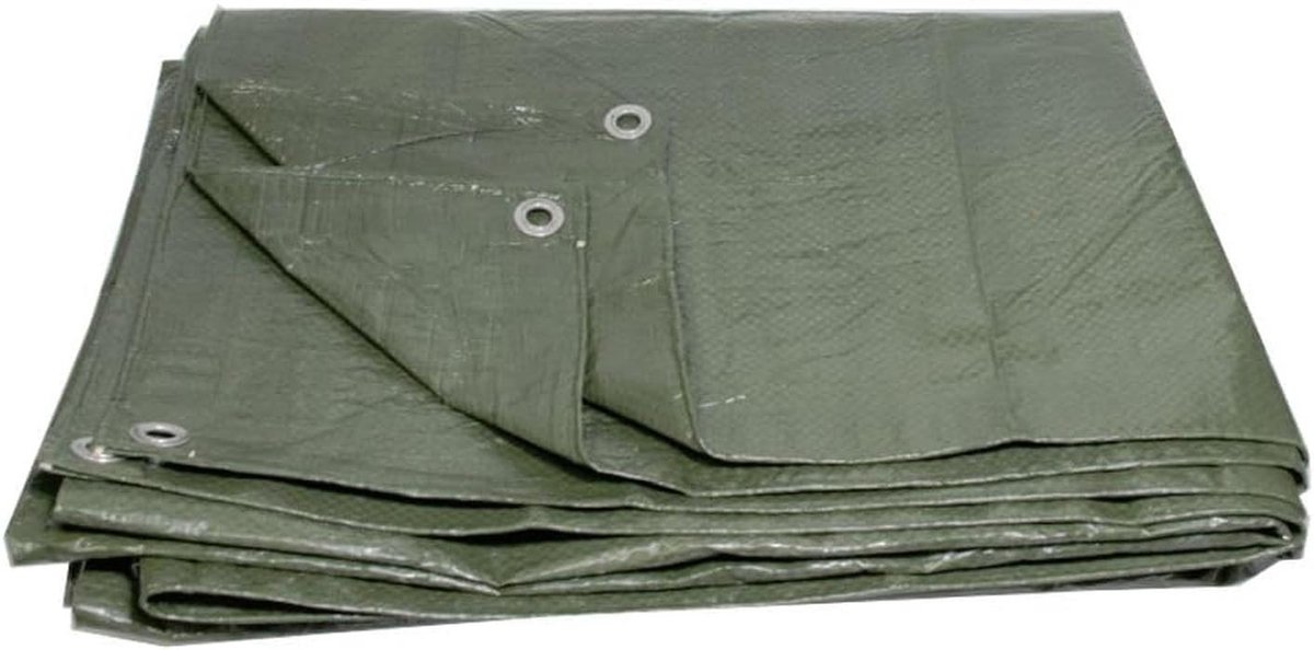 Robuust en waterdicht afdekzeil voor optimale bescherming in buitenruimtes - Groen, 10 x 12 m