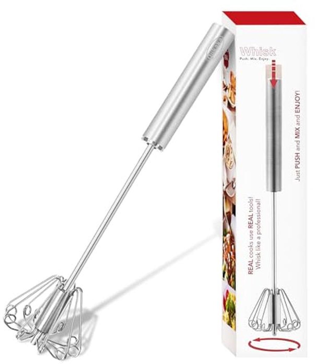 Roestvrijstalen Handmixer Klopper voor Eieren en Slagroom - 12 inch